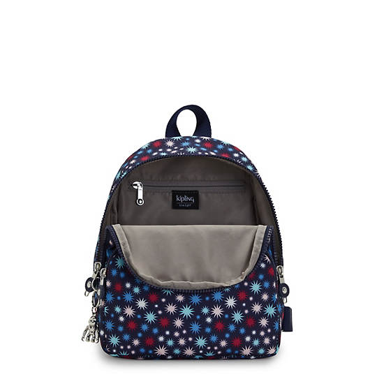 Kipling Paola Small Printed Ryggsäck Blå | SE 1614CT